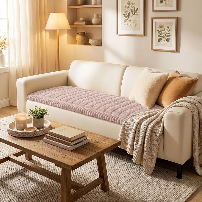 Smiry Couch Cover for Dogs, Non Slip Washable Sofa Protector for Pets | Soft Furniture Cover for Leather & Fabric Couches, Cozy Protect Against Fur, Dirt & Messes, Pet Friendly, 27.6"x70.9" - Image 9