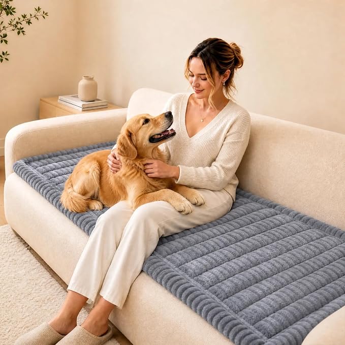 BIETYONE Couch Cover for Dogs, Washable Non Slip Sofa Protector for Pets | Washable, Non Slip, Soft Fabric, Pet Friendly, Protects Against Pet Fur, Dirt & Messes, Sofa Furniture Protector - Image 3