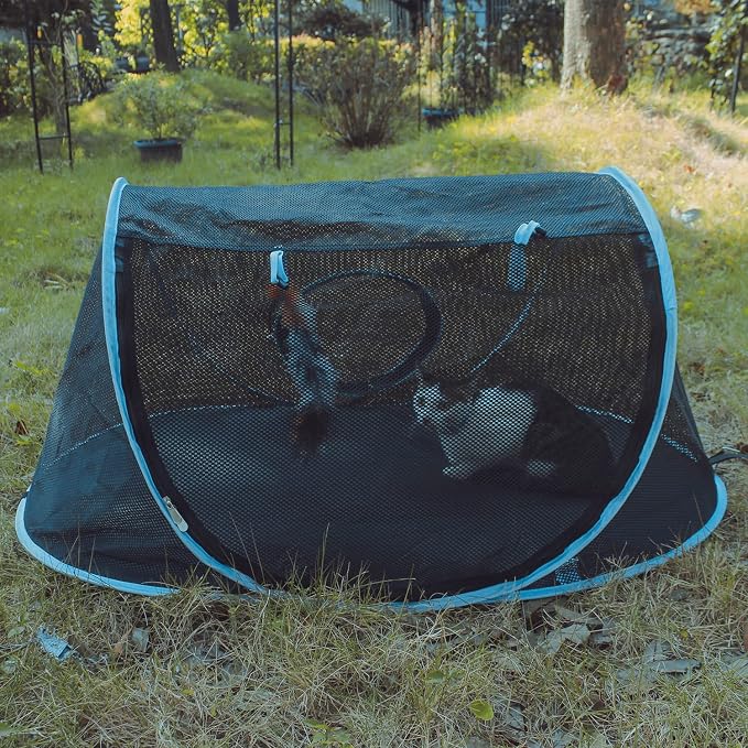 INTURN Cat Furniture Tent for Indoor and Outdoor Playpen Portable Cat Tunnels, Outdoor Kennel (Play Kennel) - Image 5