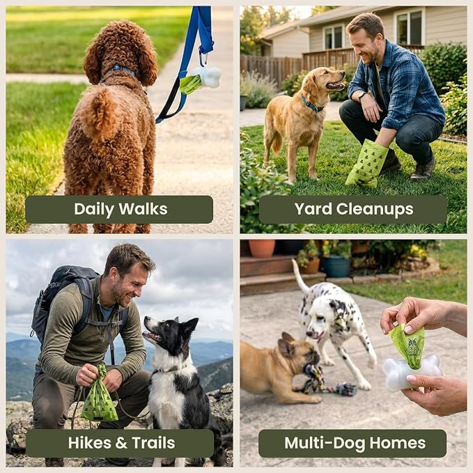 Pogi’s Dog Poop Bags – Leak-Proof & Extra Thick Pet Waste Bags (Fresh Scent, 30 Rolls, 450-Count) - Image 5