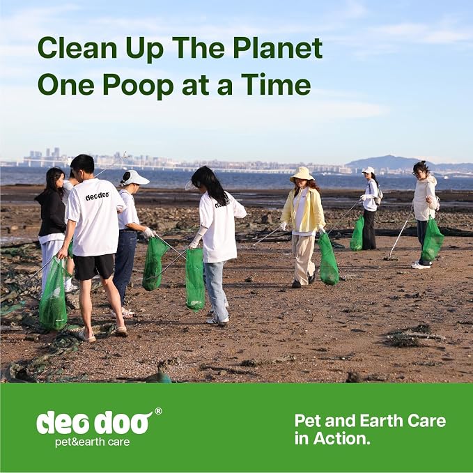 Deo Doo Dog Poop Bags with Handles, 240 Count Large Size, Extra Thick and Leak Proof Refill Rolls for Doggie Waste, Easy Tie and Cleanup, Unscented - Image 9