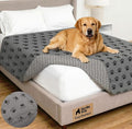 GORILLA GRIP® Waterproof Dog Blanket, Couch Cover for Dogs, 68x82 Gray Paw | Silicone Grip Backing, Washable, Leakproof, Protects Sofa, Sectional, Bed, Crate, Car and RV, Senior Pet Essential by Unknown
