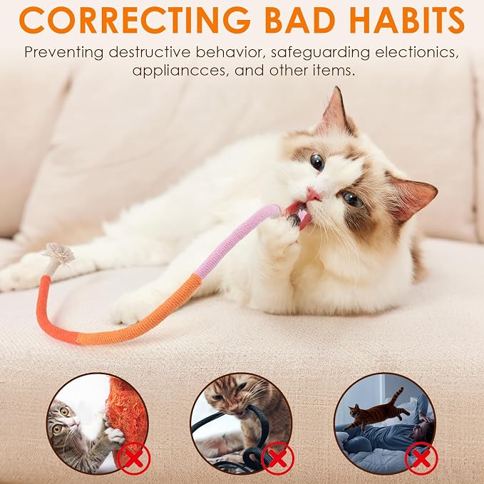 TINDTOP Cat Toys Chew Ropes, 3 Pack Interactive Cat Nip Kicker Toy | for Indoor Kittens, Teeth Cleaning Toy for All Breeds, 19.5 Inches (50cm) - Image 5