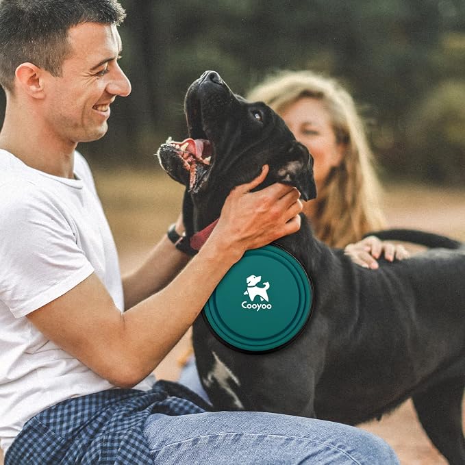 COOYOO Collapsible Dog Bowl,2 Pack Collapsible Dog Water Bowls for Cats Dogs,Portable Pet Feeding Watering Dish for Walking Parking Traveling with 2 Carabiners - Image 7