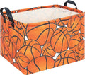 CLOCOR Rectangular Basketball Storage Basket Empty, Gift Basket, Room Decor(Basketball) by CLOCOR
