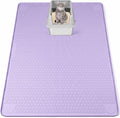 Silicone Cat Litter Mat for Litter Box 50”x35” Large Cat Mat, Purple | Waterproof, Non-Slip, Leak-Proof Rug Mat with Lip, Easy to Clean, Extra Large Litter Catcher Mat for Floor by Bartuke