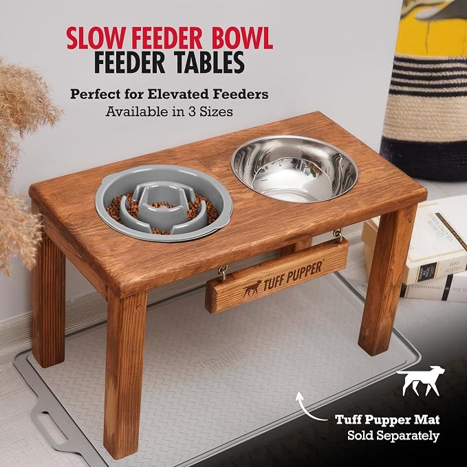 Tuff Pupper Slow Feeder Insert Bowl | Puzzle Maze Slows Down Eating | Elevated Feeder Tray Bowls | Standalone Dog Bowl | Pet Bowls Insert | Easy Clean Dishwasher Safe (2 Cups - Fits 7.5-8 Inch Hole) - Image 4