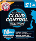 ARM & Hammer Cloud Control Platinum Cat Litter, 27.5 lbs | Multi-Cat Clumping Litter, Hypoallergenic and Dust-Free, 14-Day Odor Control by ARMHAMMER