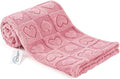 gogobunny Large Pet Blanket for Dogs Cats, Ultra Soft 300GSM Coral Fleece Washable Furniture Protector for Couch Bed Car Seat, Calming Crate Mat Blanket for Large Breeds, Pink, 60x80IN by gogobunny
