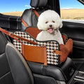 TKYZ Center Console Dog Car Seat for Small Dogs,for Car/SUV/Small Truck | Soft Pillow,Double fixation,Scratch-Resistant Fabric,Pet Booster with Safety Belt,Puppy Car Seat for Small Dogs 0-11 lbs by TKYZ