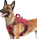 rabbitgoo Tactical Dog Harness for Large Dogs, No Pull Service Pet Vest | Military Molle System & Easy Control Handle, Adjustable and Reflective for Walking and Training, Red, Large by rabbitgoo