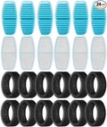 FOFNON Cat Fountain Replacement Filters: 24 Pet Fountain Filter for FOFNON Cat Water Fountains - 6 Months Set of Pet Fountains Filter - Including12 Pieces Filters + 12 Pieces Sponges by FOFNON