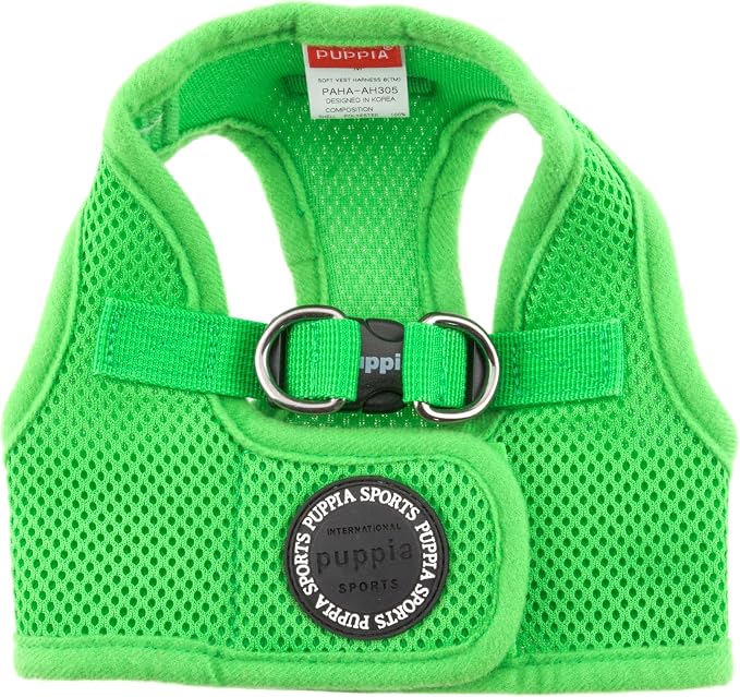 PUPPIA International Harness Soft B Vest, X-Small, Green - Image 2