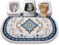 Bienbee Cat Litter Mat, 40" x 30" Dense Trapping Mesh for Litter Boxes | Litter Box Mat with PVC Mesh, Waterproof &Urineproof, Non-Slip Grip, Soft On Kitty Paws and Easy to Clean to Protect Floor by Bienbee
