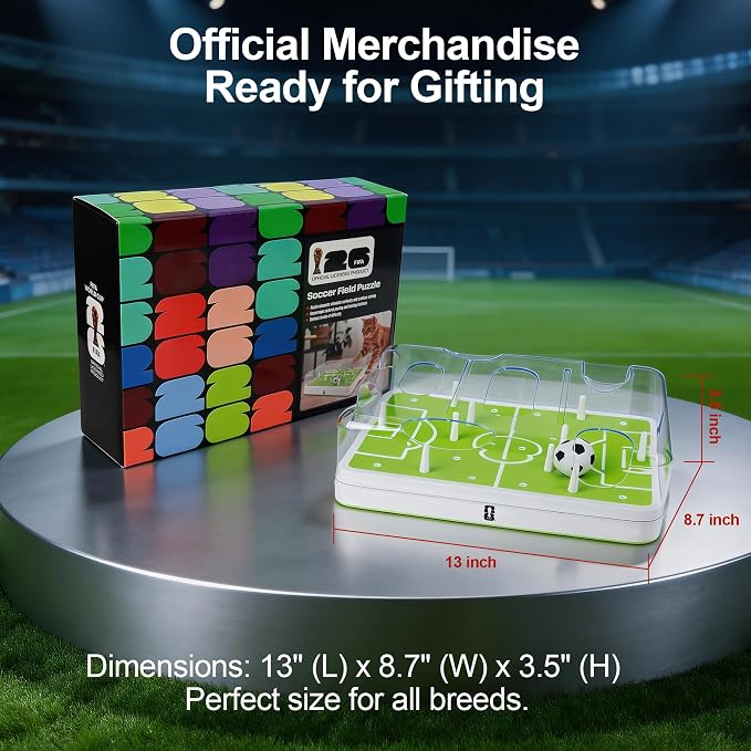 Official FIFA World Cup 2026 Edition - Interactive Cat Puzzle Feeder & Slow Feed Toy – Mental Stimulation Treat Dispenser Maze for Indoor Cats, Enrichment & Cat Food Toy, Football Fan Gift - Image 7