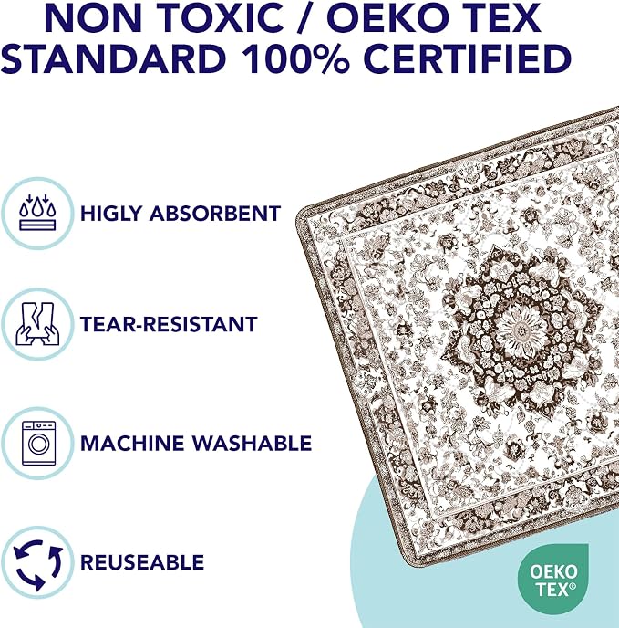 PUPIBOO Washable Pee Pads for Dogs and Cats - Super Absorbent Reusable Puppy Training Pads - 100% Waterproof, Leak-Proof & Non-Slip Whelping Pads for Pet Housebreaking - Image 2