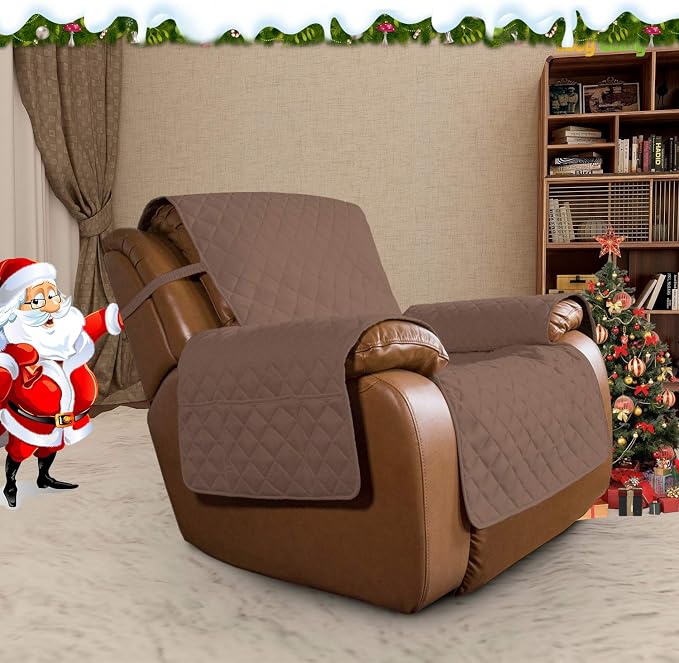 Easy-Going Reversible Couch Cover, Oversized Recliner, Brown/Beige | Machine Washable Slipcover For Dogs, Water Resistant Furniture Mat For Living Room, Non-Slip Sofa Cover, Pet Friendly - Image 2