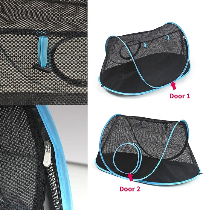 INTURN Cat Furniture Tent for Indoor and Outdoor Playpen Portable Cat Tunnels, Outdoor Kennel (Play Kennel) - Image 3
