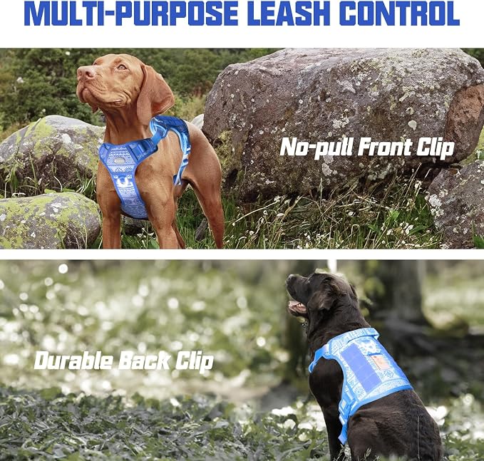 AUROTH Dog Harness for Small Medium Dogs, Tactical No Pull Dog Vest | No Choke, Heavy Duty, Reflective, Military K9, Adjustable, Handle, Easy Control for Walking, Army yellow, Small - Image 5