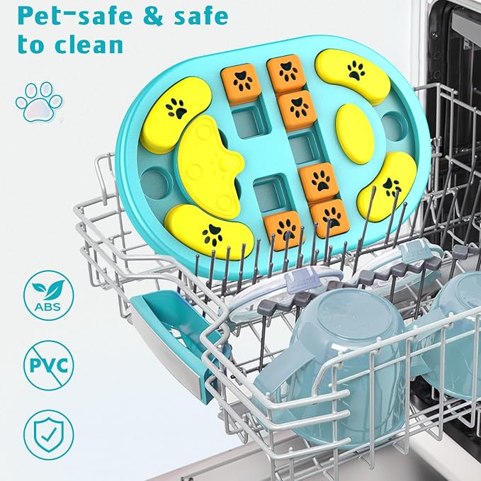 Dog Puzzle Toy, Interactive Treat Dispensing Toys, Blue | Dog Enrichment Toys, IQ Training & Mental Stimulation, Non-Slip Slow Feeder, For Puppies Small Medium Large Dogs Cats - Image 7