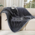 Luciphia Waterproof Pet Blanket, Liquid Pee Proof Dog Blanket for Sofa Bed Couch, Reversible Sherpa Fleece Furniture Protector Cover for Small Medium Large Dogs Cats, Dark Gray Large（65" x 57"） | waterproof pet blanket sherpa fleece reversible couch co... by luciphia