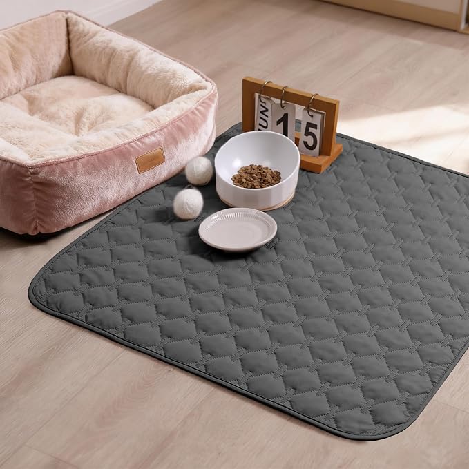 gogobunny 3X Stronger Waterproof Pet Blanket, Scratch Proof Furniture Protector for Dogs Cats, Reversible Cover 30x30 Inch, Dark Grey - Image 4