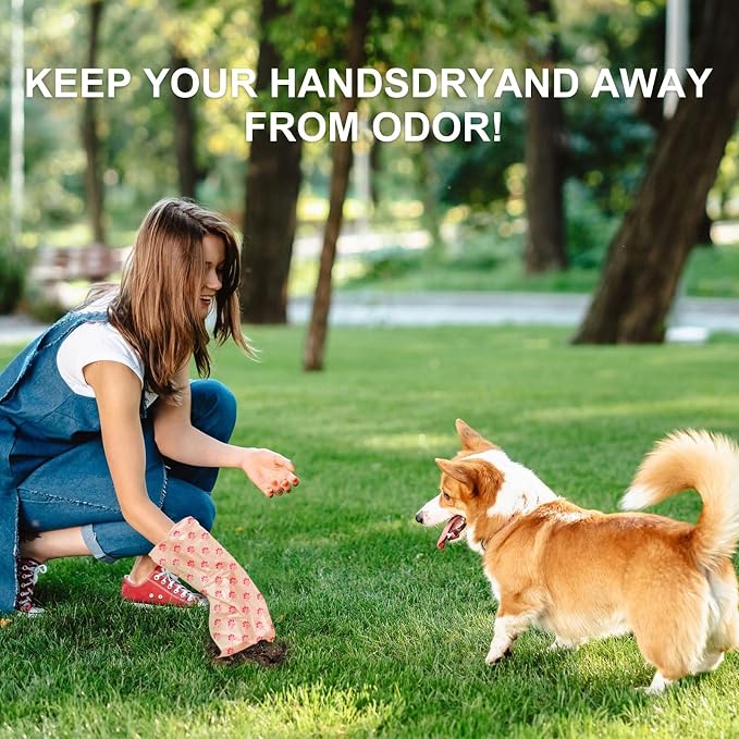 Dog Poop Bags Rolls with Dispenser 150 Count Biodegradable Poop Bags for Dog and Cat Cherry Blossom Scented Waste Bag Leak Proof Doggie Poop Bag Doggy Trash Bag Pink - Image 8