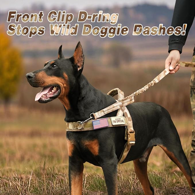 Forestpaw No Pull Dog Harness with Large Handle,Comfortable,XL,Camo Brown | Adjustable Fits Chest 32-39",80-110 lbs,Slip On,Quick Release Buckle,Easy Control,Soft Padded,for Large Dogs Walking Training - Image 3