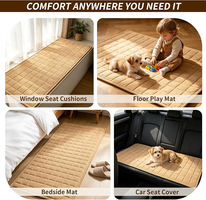 Couch Covers for Dogs, Non Slip Washable Pet Couch Covers for Sofa | 27.6”x70.9” Light Brown Soft Velvet Sofa Covers for 2-3 Cushion Couch, Couch Protect Against Pet Hair, Scratches & Stains - Image 6