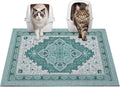 Glittme Cat Litter Mat, 33"x22" Non-Slip Washable Trapping Mat for Cats | Litter Trapping Mat With Thick PVC Coil To Catch Scatter, Soft On Paws And Waterproof Bottom To Protect Floors by Glittme