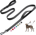 Fida Heavy Duty Dog Leash for Medium Large Dogs, 6 FT, Dual Padded Handles | Traffic Handle for Close Control, Advanced Easy Snap Hook, Reflective, Strong Nylon Webbing for Daily Walks & Training, Black by Fida