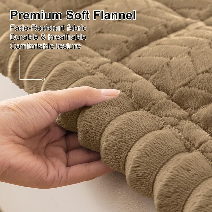 Smiry Couch Cover for Dogs, Non Slip Fuzzy Pet Sofa Covers Washable | Sofa Slipcovers for 3 Cushion Couch, Soft Thick Furniture Protector for Cats Dogs, Against Fur, Dirt, Scratch (27.6"x88") - Image 2