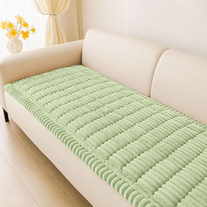 hyha Couch Cover for Dogs, Washable Non Slip Plush Flannel Sofa Protector | Thick Flannel, Anti-Slip Backing, Pet Hair & Scratch Protection, Fits Sofa & Loveseat (27.6" x 88") by hyha