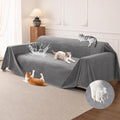 Loiion Cat Scratch Couch Cover Waterproof Sofa Cover 134" x71 Gray | Pet-Friendly Couch Protector, Anti-Scratch & Non Slip Sofa Cover For Cats Dogs Kids, Machine Washable by Loiion