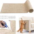 Cat Scratcher, 39.7x15.7” Cat Scratch Furniture Protector | Trimmable, No-Shedding Cat Scratch Pad with Self-Adhesive Backing for Climbing, Protects Walls, Carpet and Couch, Beige by Petinstinct