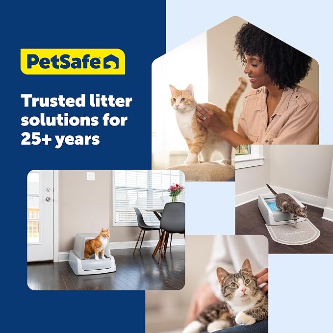 PetSafe Anti-Tracking Cat Litter Mat, Small | 20.5 x 19.7 in, Durable Mesh Trapping Mat for Crystal & Clay Clumping Cat Litter, Leakproof Double-Layer Backing, BPA-Free - Image 3
