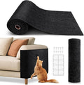 Cat Scratch Furniture Protector, Trimmable Self-Adhesive Carpet, DIY Climb Cat Scratcher Mat for Covering Cat Tower and Couch Protector from Cat Claws (78.7x15.8in Black) by VIVOYAN
