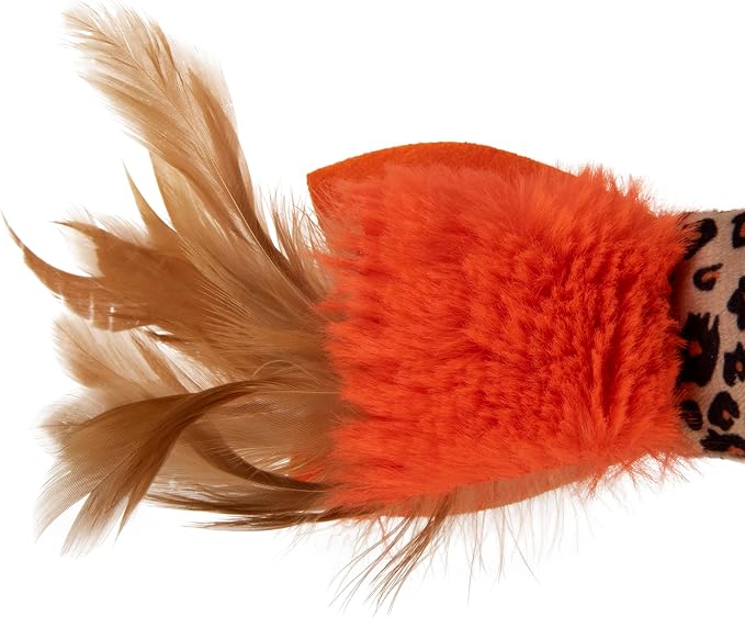 SmartyKat Instincts HappyNip Fin Frenzy Fish Kicker Crinkle Plush Cat Toy, Contains Catnip & Silvervine - Orange/Beige, One Size - Image 7