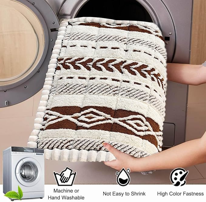Couch Cover for Dogs, Washable Non-Slip Boho Geometric Pet Sofa Protector, Soft Sofa Slipcovers Cushion Protector for Dogs and Cats. (Coffee, 27.6" x 70.9" x 1.5") - Image 6