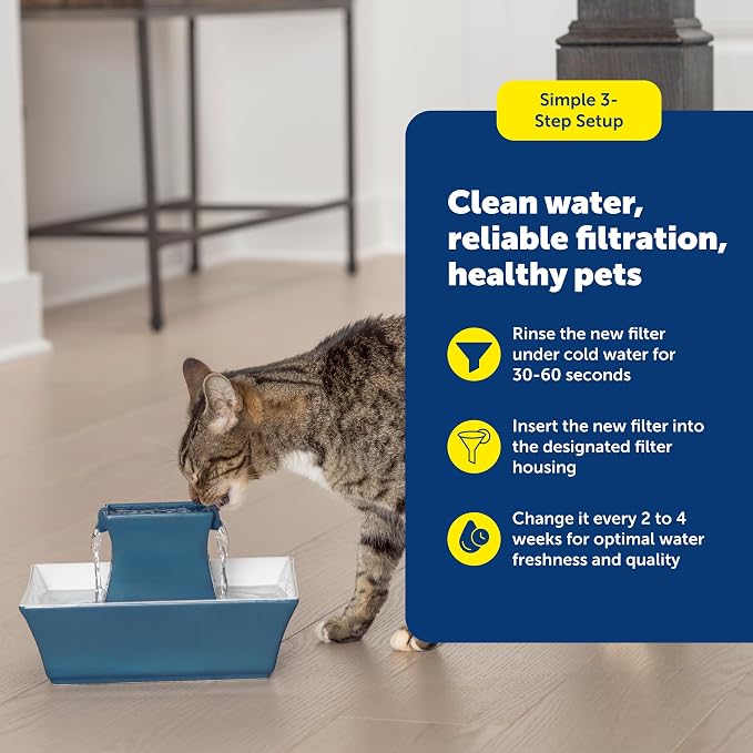PetSafe Drinkwell Pet Fountain Replacement Carbon Filters, 12 Filters | Certified Fit for Drinkwell Fountains, 50% More Carbon Than Generic Brands, 2-4 Weeks Filtration per Filter - Image 4