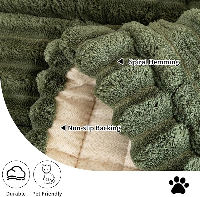Sofa Couch Cover, Sofa Covers for Dogs Washable, Non-Slip Striped Sofa Slipcovers for Sectional Sofa, Sofa Cover Furniture Protector for L Shaped(Dark Green, 27.6"x 70.9") - Image 3