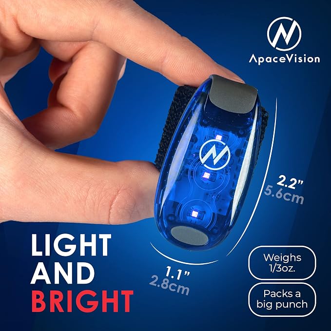 LED Safety Light (2 Pack) - Clip On Strobe/Running Lights for Runners, Dog, Bike, Walking, Boat, Kayak, Stroller and More - High Visibility Accessories for Your Reflective Gear, Bicycle - Image 4