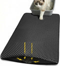 Cat Litter Mat 24x35 Inches, Honeycomb Double Layer Litter Trapping Mat, Waterproof Leakproof Urine Proof Cat Litter Box Mat for Cat Litter Box Area, Floor, Kitty Litter Rug by Unknown