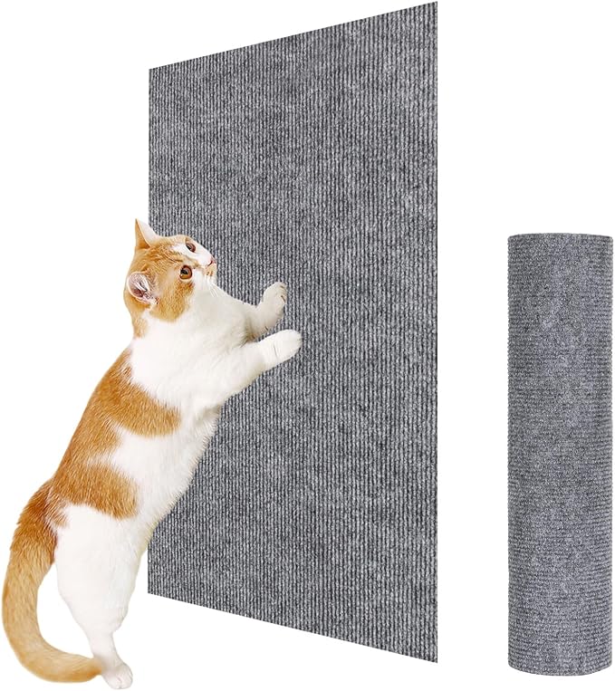 ENONCI 23.6x15.8 Cat Scratcher Mat, Self-Adhesive Cat Scratch Furniture Protector by ENONCI