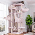 Heybly Cat Tree, 68 inch Multi-Level Cat Tower for Indoor Cats HCT025MU | Cat Condo with 2 Widened Plush Perches, 2 Cozy Baskets, Scratching Board and Big Caves, Rosy Brown by HEYBLY