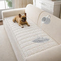 Couch Cover for Dogs Washable, Non Slip Soft Cozy Waterproof White | Pet Friendly, Fuzzy Durable Plush Thick Slipcovers for 3 Cushion Sofa Cover Protector Mat Bed Furniture Couches 27.6"x70.9" by CoSofSLIP