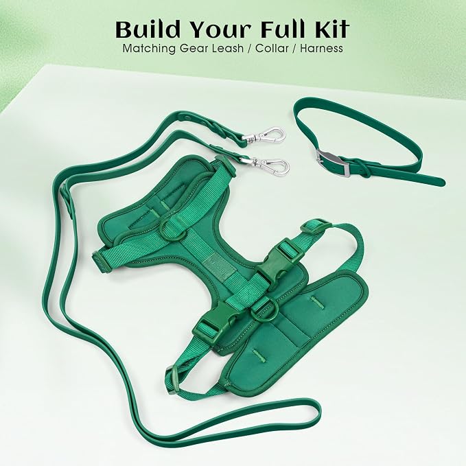 Wisedog No Pull Dog Harness, Pine Green, Small | Lightweight, Adjustable Breathable Pet Vest, Soft & Comfortable Cushion, Small Medium Large Dogs - Image 7