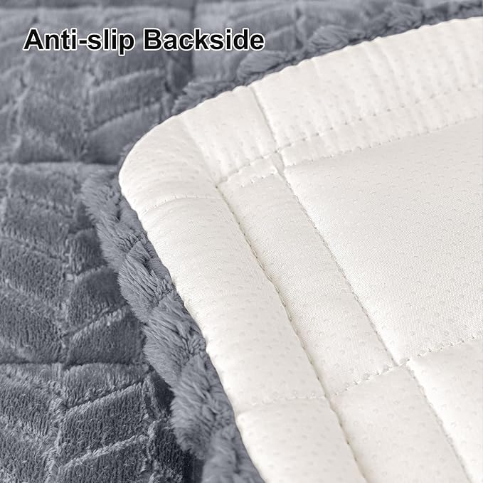Smiry Couch Cover for Dogs, Non Slip Fuzzy Pet Sofa Covers Washable | Sofa Slipcovers for 3 Cushion Couch, Soft Thick Furniture Protector for Cats Dogs, Against Fur, Dirt, Scratch (27.6"x70.9") - Image 6