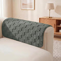 Foxdecor Couch Arm Covers for Sofa Arm Chair Covers Set of 2 | Sofa Arm Covers Cat Scratch Resistant Couch Protectors, Washable Armrest Cover Furniture Arm Covers, Grey 18x28 in by Unknown