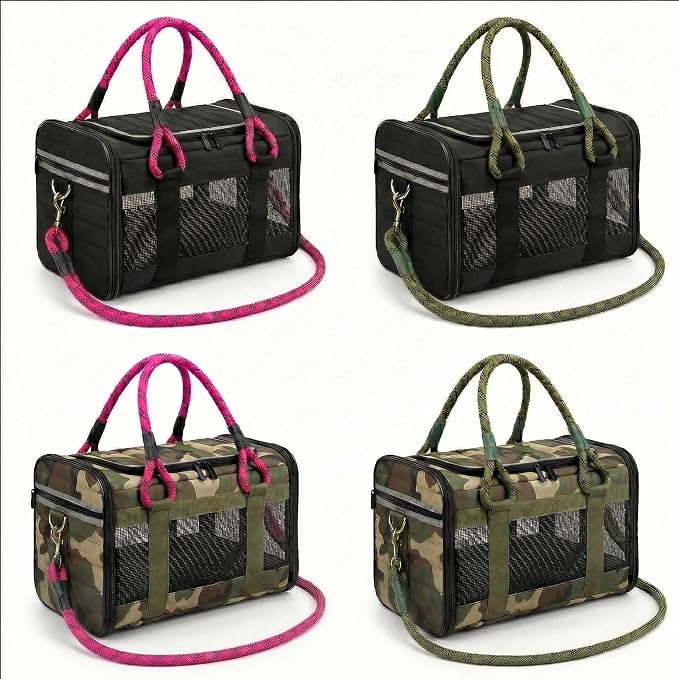 Soft-Sided Dog & Cat Carrier | for Car Rides, Vet Visits, Errands & Daily Outings | Fits Small Dogs & Cats Up to 15 lbs | 18" L x 11.5" H | Yorkies, Chihuahuas & More - Image 8